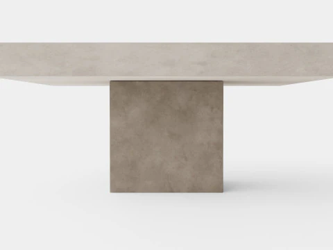 Campos coffee table grey square 3D Model