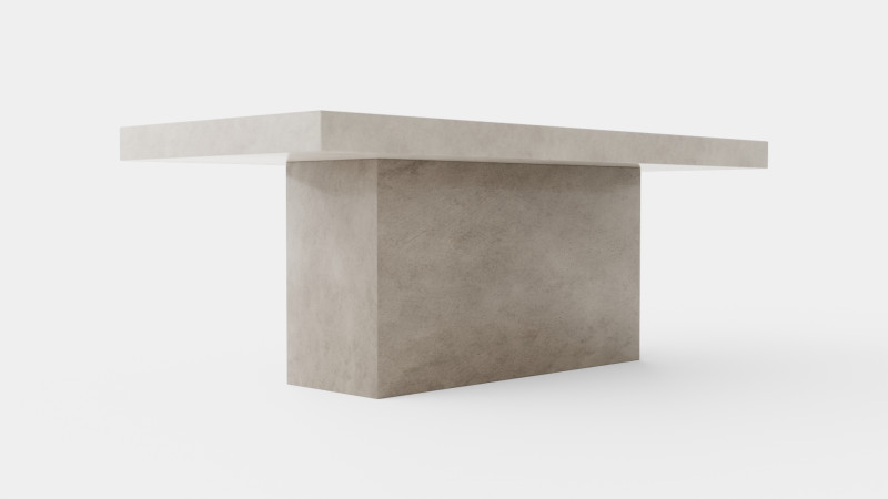 Campos dining table grey Model 3D .c4d .max .obj .3ds .fbx .stl .blend