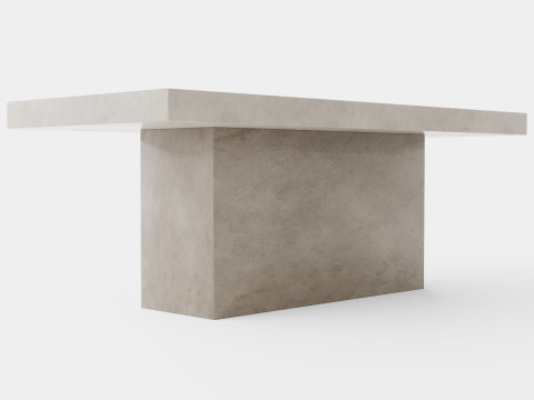 Campos dining table grey Modelo 3D