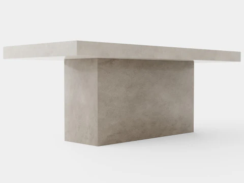 कैम्पोस डाइनिंग टेबल ग्रे 3D मॉडल