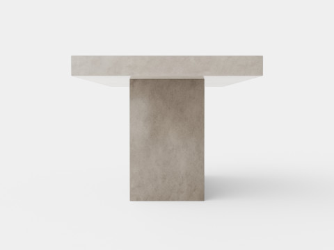 Campos dining table grey Model 3D