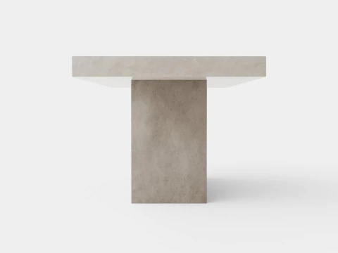 Campos dining table grey 3D Model
