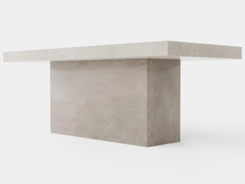 Campos dining table grey 3D Model