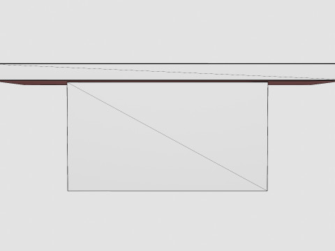 Campos dining table grey Model 3D