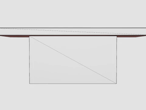 Campos dining table grey 3D Model