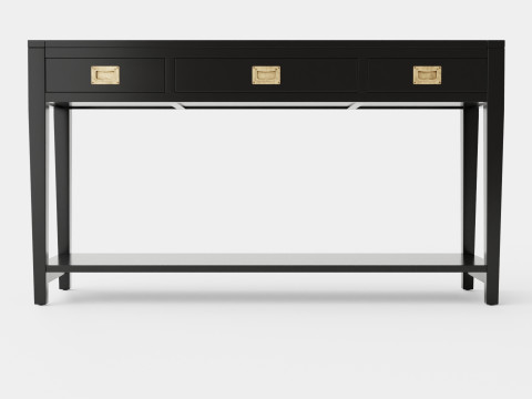 Capetown console table black Modelo 3D