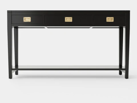Capetown console table black 3D Model