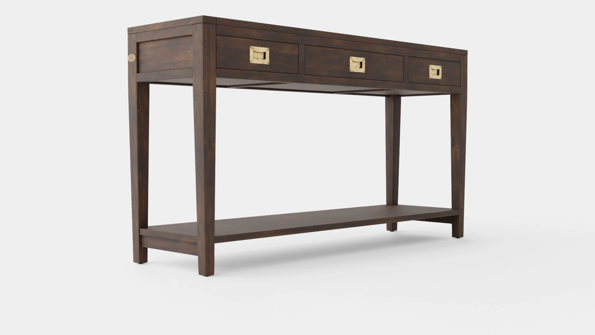 Capetown console table wenge 3D Model .c4d .max .obj .3ds .fbx .stl .blend 