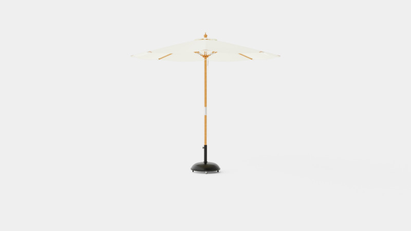 Capri parasol off white 3D Model .c4d .max .obj .3ds .fbx .stl .blend 
