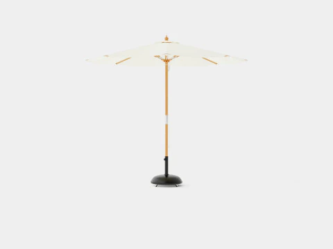 Capri parasol off white 3D Model