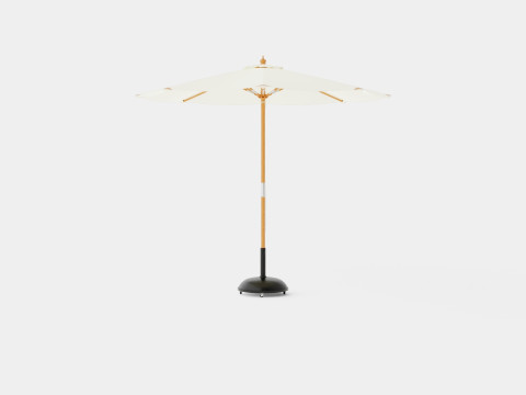 Capri parasol off white 3D Model