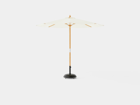 Capri parasol off white 3D Model