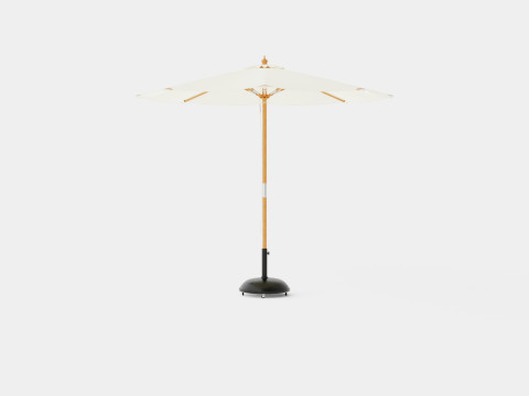 Capri parasol off white 3D Model