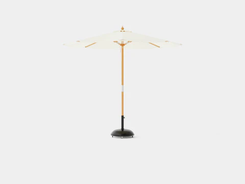 Capri parasol off white 3D Model