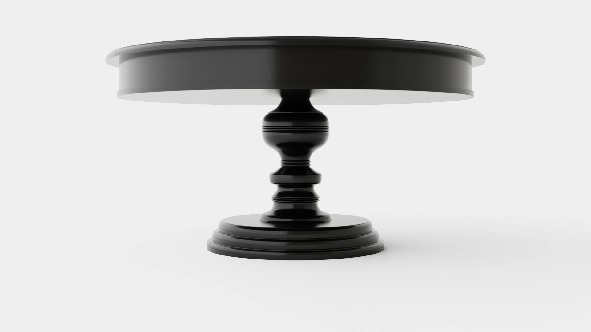 Cardiff dining table black 3D Model .c4d .max .obj .3ds .fbx .stl .blend