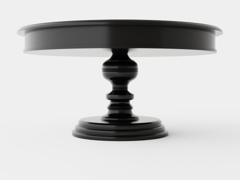 Cardiff dining table black Modelo 3D
