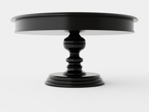 Cardiff glass top table 3D Model