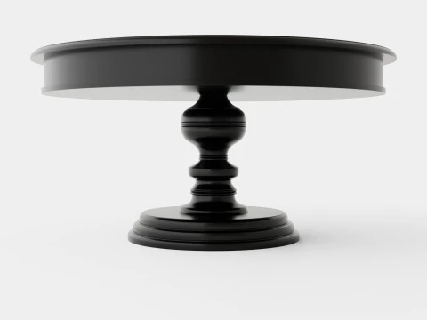 Cardiff glass top table 3D Model