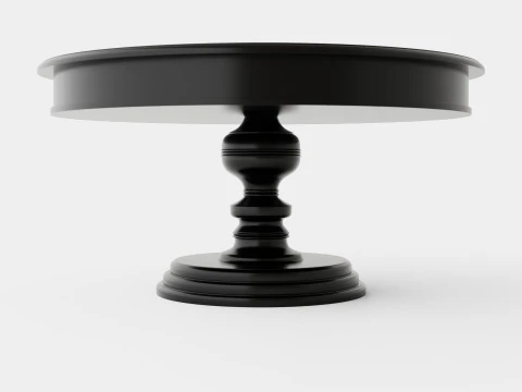 Cardiff glass top table 3D Model
