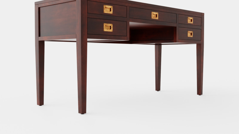Centerville desk English 3D मॉडल .c4d .max .obj .3ds .fbx .stl .blend 