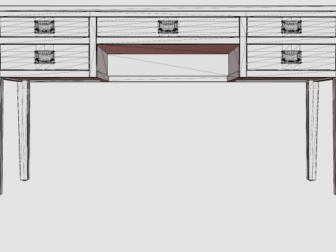 Centerville desk English 3D मॉडल