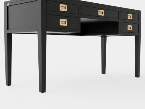 Centerville desk black 3Dモデル