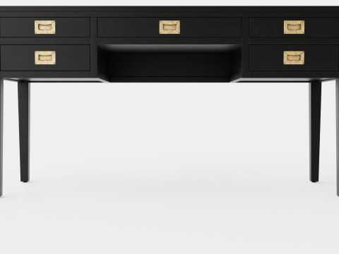 Centerville desk black 3D Модель