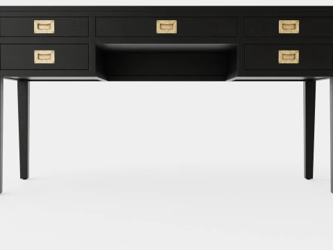 Centerville desk black 3D Model