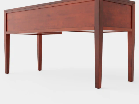 Centerville desk rich brown 3D Model