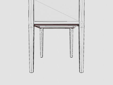 Centerville desk rich brown 3D 모델