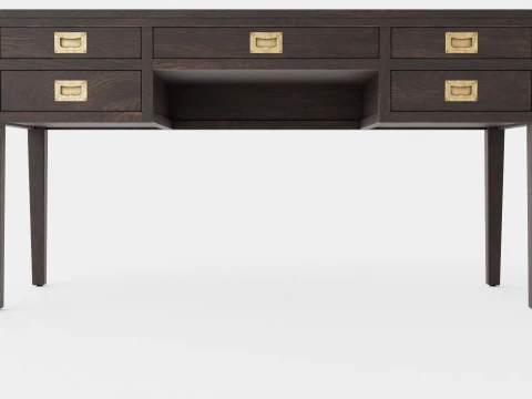 Secret&aacute;ria Centerville em wengu&eacute; Modelo 3D