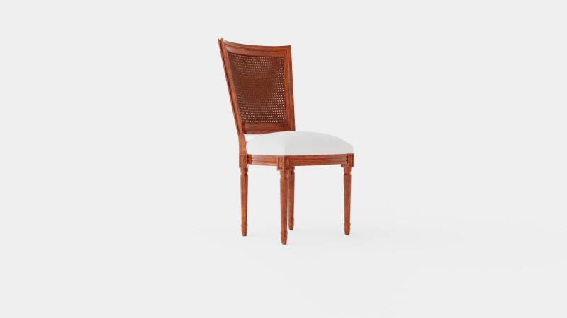 Charlotte chair rich brown 3D Model .c4d .max .obj .3ds .fbx .stl .blend 