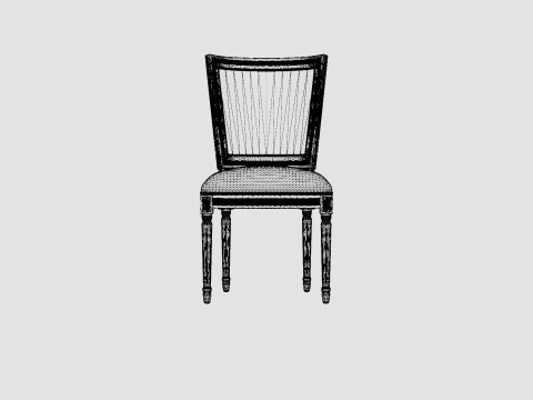 Charlotte chair rich brown 3D Model