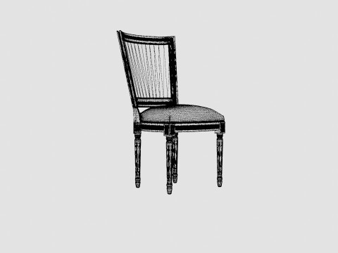 Charlotte chair rich brown 3D Model