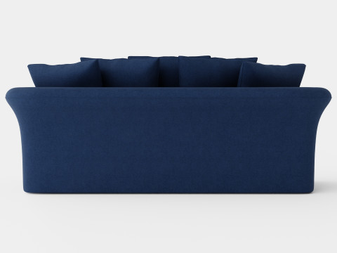 Cover Hampton sofa indigo 3 seat 3D Model