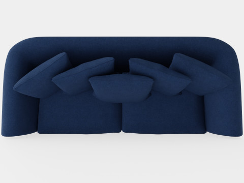 Cover Hampton sofa indigo 3 seat 3D Model