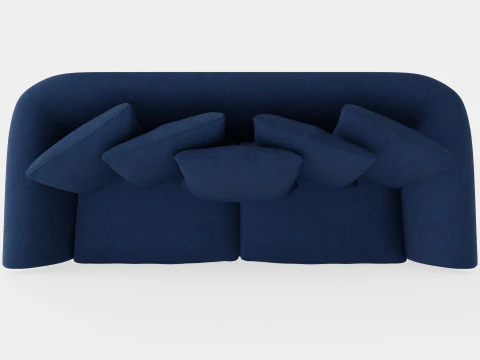 Cover Hampton sofa indigo 3 seat 3D Model