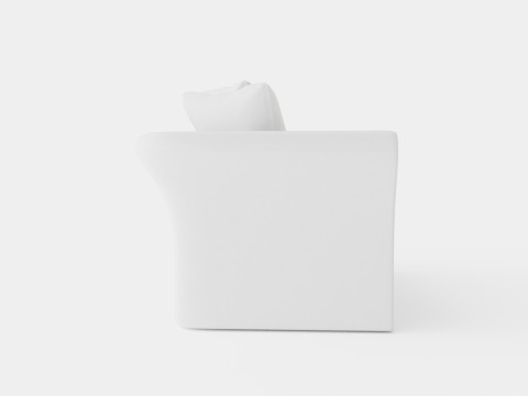 Cover Hampton sofa off white 3 seat 3D Model