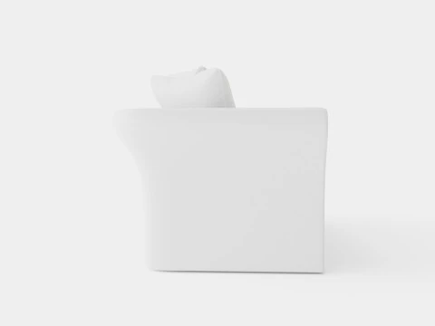 Cover Hampton sofa off white 3 seat 3D Model