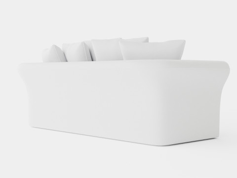 Cover Hampton sofa off white 3 seat 3D Model