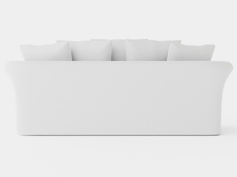 Cover Hampton sofa off white 3 seat 3D Model