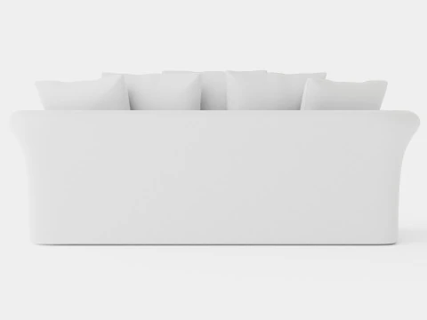 Cover Hampton sofa off white 3 seat 3D Model