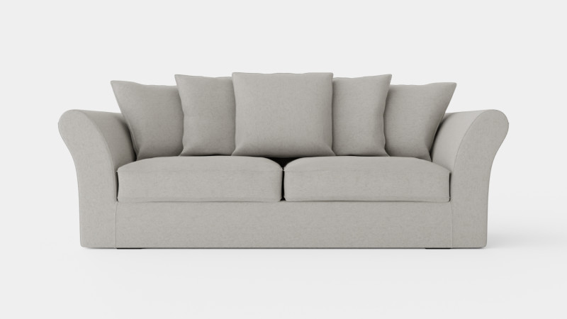 Cover Hampton sofa sand 3 seat 3D Модель .c4d .max .obj .3ds .fbx .stl .blend
