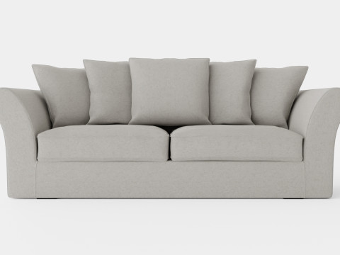 Cover Hampton sofa sand 3 seat 3D Model