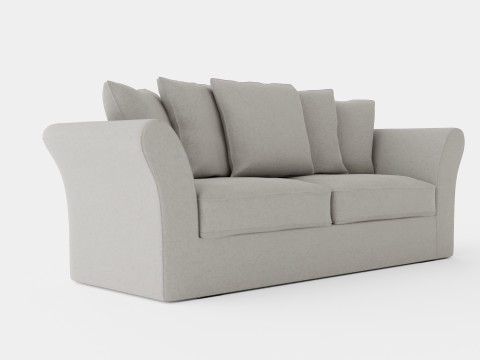Cover Hampton sofa sand 3 seat 3D Модель