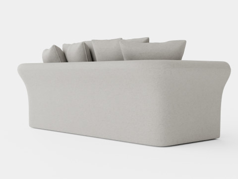 Cover Hampton sofa sand 3 seat 3D Модель
