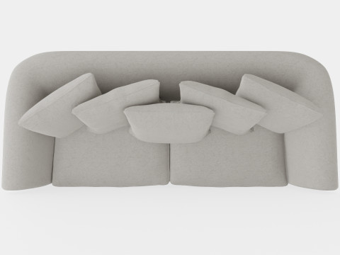 Cover Hampton sofa sand 3 seat 3D Модель