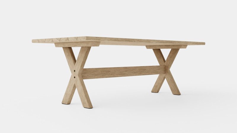 Cross dining table charcoal Modello 3D .c4d .max .obj .3ds .fbx .stl .blend 