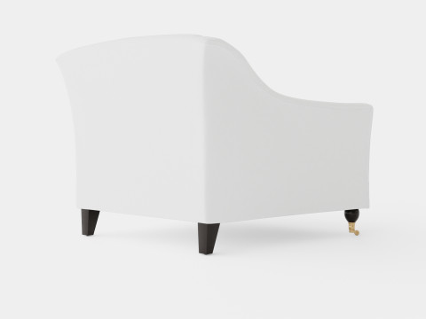 Dorchester armchair off white 3D मॉडल