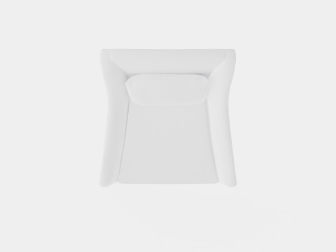 Dorchester armchair off white 3D मॉडल